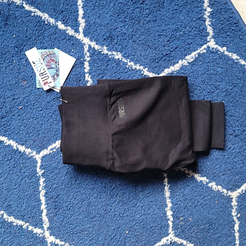 Pursue fitness×hopescope blacke seamless leggings